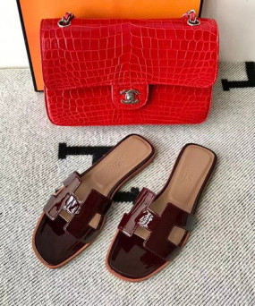 에르메스 올수공 오란 슬리퍼 샌들 페이던트 26